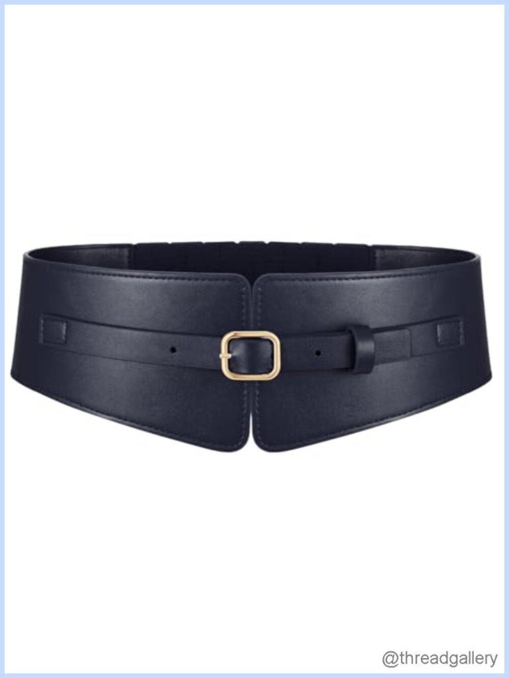 Wide Elastic Waist Belt Leather Stretch Belt for Dresses
